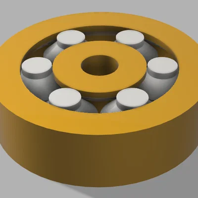 Ổ bi (bearing) in 3D chuyển động linh hoạt (Print in place)