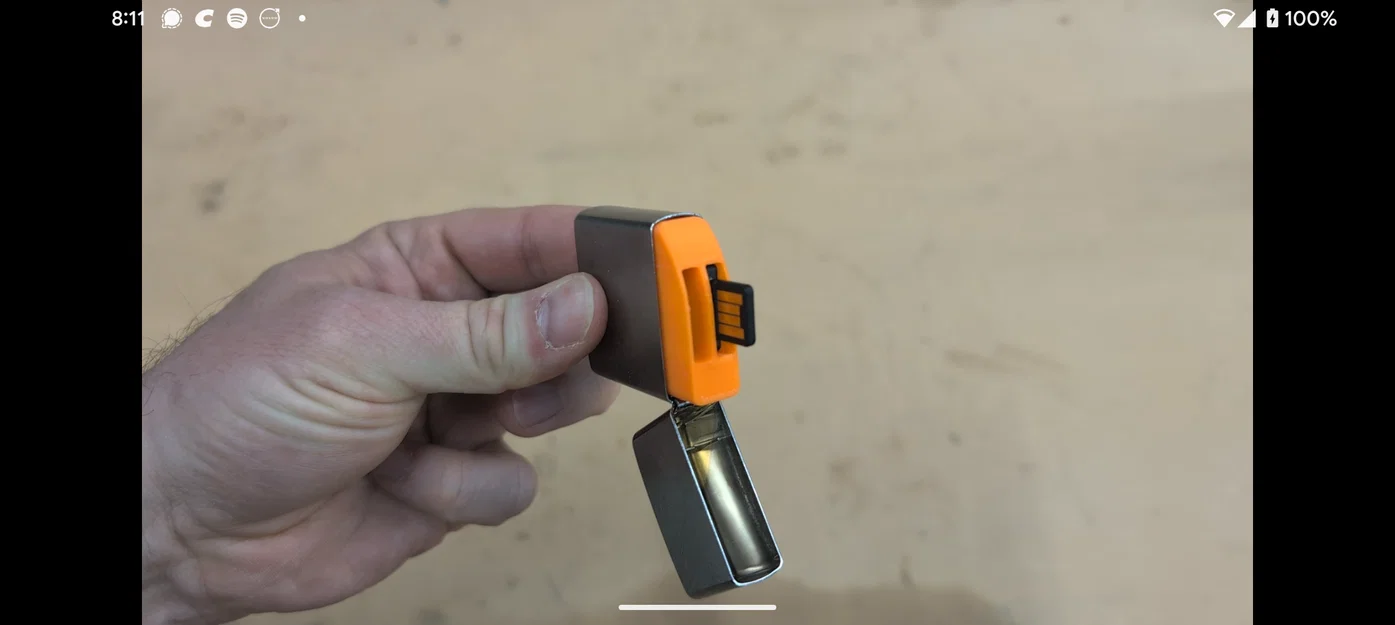 Khung chứa Yubikey thay thế ruột Zippo - Image 3