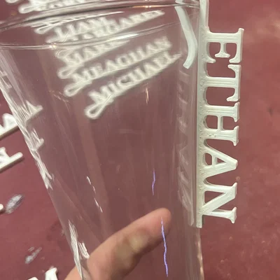 Wedding Drink Name Tags Generator - Công cụ tạo bảng tên gắn ly đám cưới bằng OpenSCAD