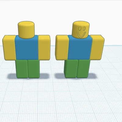Mô hình Roblox Noob - Bộ 2 nhân vật 3D đơn giản dễ in