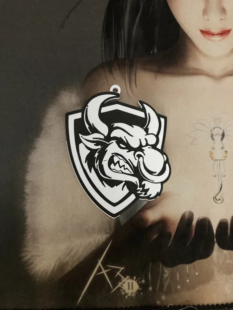 Móc khóa đầu bò tót phong cách thể thao (Keychain Bull Attack) - In 3D - Image 3