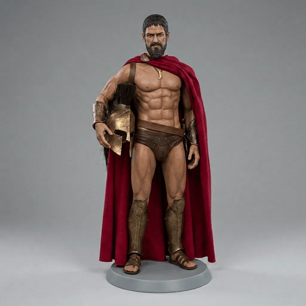 Mô hình 3D Vua Leonidas phim 300 - Chiến binh Spartan huyền… 1