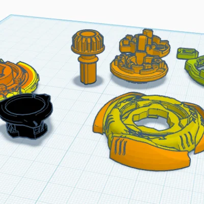 Star Bash - Mô hình con quay Beyblade CX tùy chỉnh in 3D cực chất