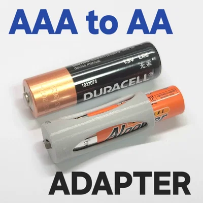 Bộ chuyển đổi pin AAA sang AA đơn giản (Dùng ốc M3, không cần ốc vít)