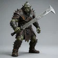 Mô hình 3D Chiến binh Ork với Kiếm dũng mãnh cho dân sưu tầm - Thumbnail 1