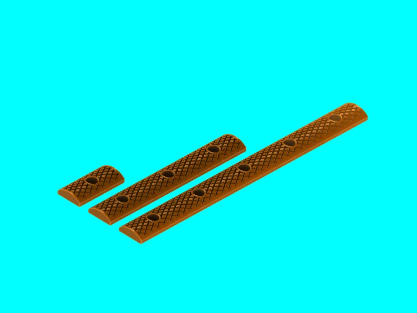 Ốp che khe mLok dạng tròn, họa tiết Cross Hatch - Image 2