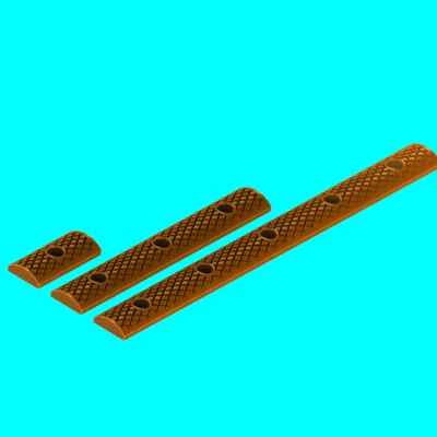 Ốp che khe mLok dạng tròn, họa tiết Cross Hatch