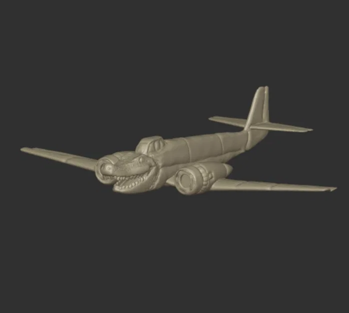 Mô hình 3D Bombardiro Crocodilo - Máy bay cá sấu độc lạ - Image 2
