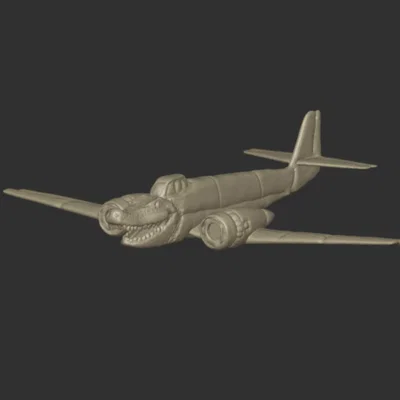 Mô hình 3D Bombardiro Crocodilo - Máy bay cá sấu độc lạ