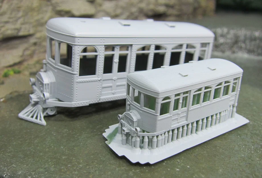 Mô hình xe điện đường sắt Nn3 Railbus chi tiết cho sa bàn - Image 1