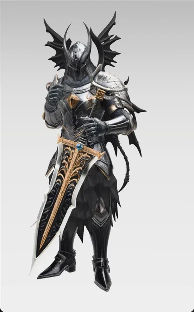 Mô hình 3D Sun Knight: Chiến binh bán thần cực ngầu cho người sưu tầm - Image 1