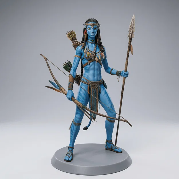 Mô hình 3D nhân vật Neytiri (Avatar 2009) chất lượng cao để in 3D - Image 1