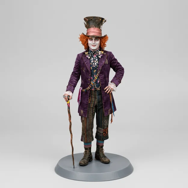 Mô hình 3D Mad Hatter từ phim Alice in Wonderland cực chất - Image 1
