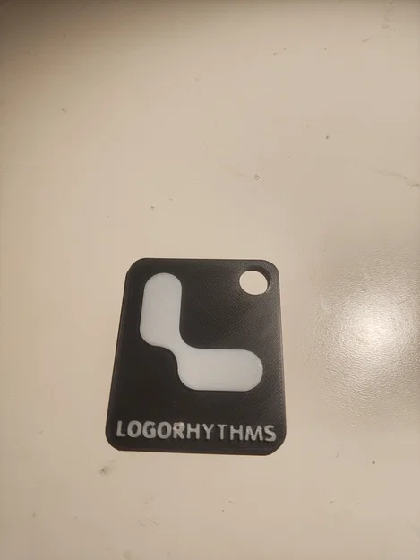 Móc khóa Logorhythms biểu tượng từ phim Pantheon - Mô hình in 3D - Image 1