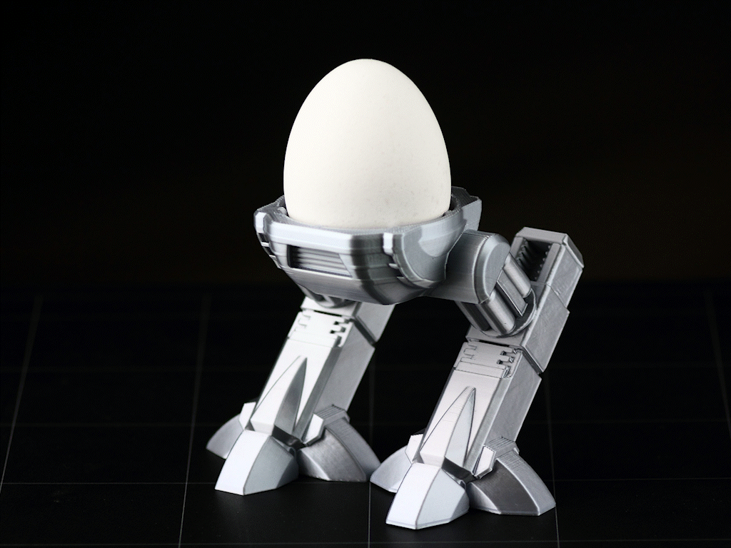 Egg-209: Mô hình giá đỡ trứng lấy cảm hứng từ Robot ED-209 - Thumbnail 1