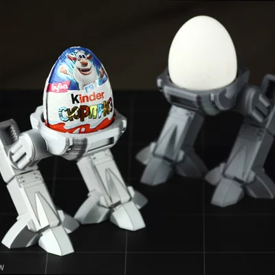 Egg-209: Mô hình giá đỡ trứng lấy cảm hứng từ Robot ED-209