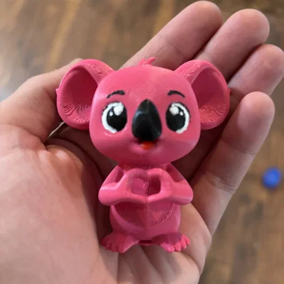 Chú gấu koala hồng đáng yêu (chủ đề Valentine)