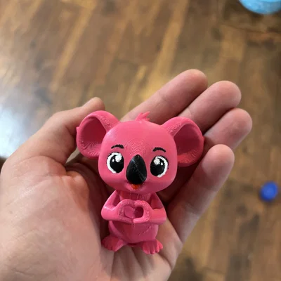 Chú gấu koala hồng đáng yêu (chủ đề Valentine)