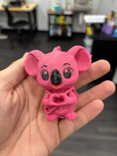 Chú gấu koala hồng đáng yêu (chủ đề Valentine) - Image 4