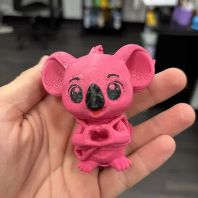 Chú gấu koala hồng đáng yêu (chủ đề Valentine)