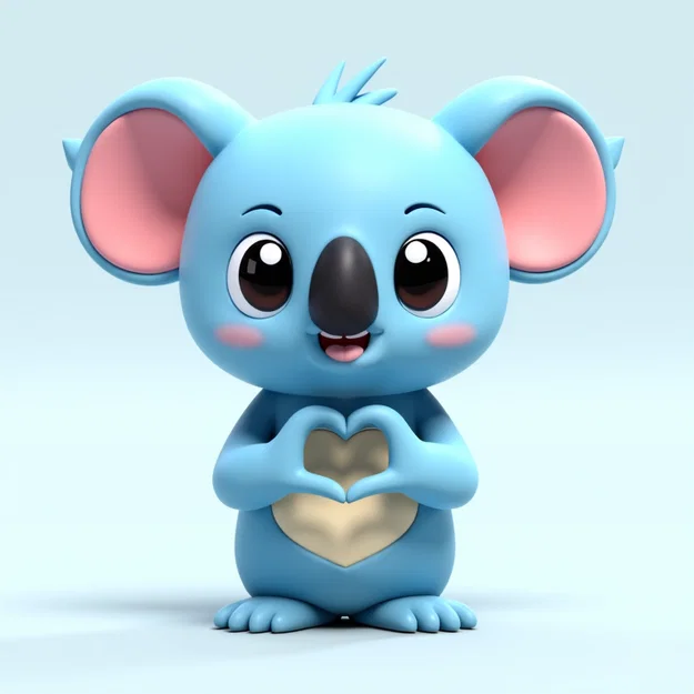 Chú gấu koala hồng đáng yêu (chủ đề Valentine) - Image 11