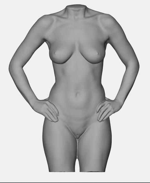 Mô hình 3D Torso Nữ Giới Chất Lượng Cao - Female Torso Scan STL - Image 1