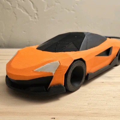 Mô hình Low Poly McLaren 600LT