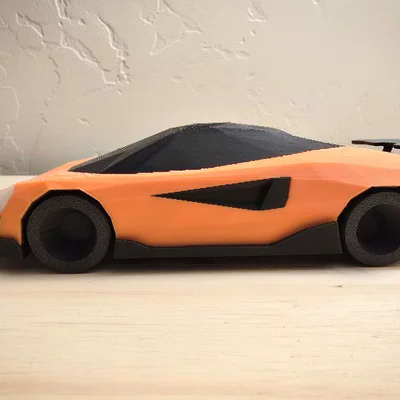 Mô hình Low Poly McLaren 600LT