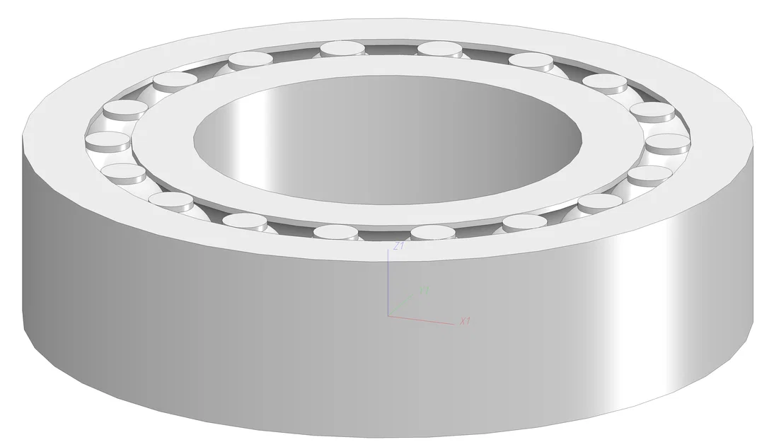 Mẫu vòng bi Bearing in 3D tùy chỉnh khoảng cách linh hoạt - Image 3