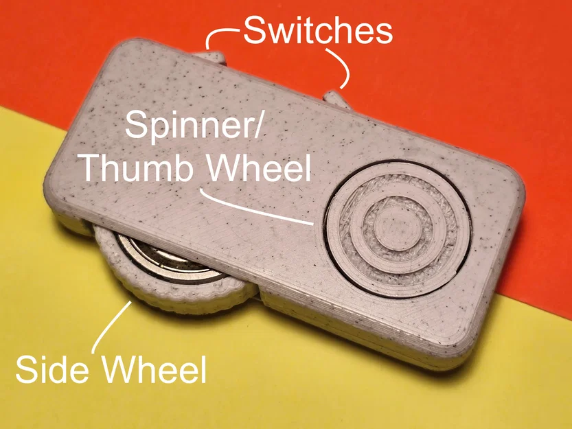 Silent Fidget: Thiết kế 4-trong-1 [Tùy chọn lỗ móc khóa] - Image 1