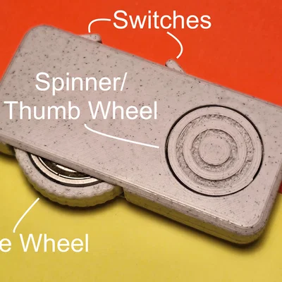 Silent Fidget: Thiết kế 4-trong-1 [Tùy chọn lỗ móc khóa]