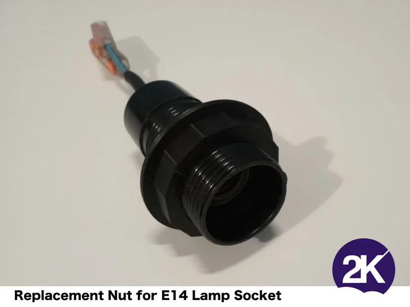 Đai ốc thay thế cho đui đèn E14, dễ dàng in ấn - Image 3