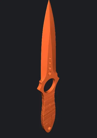 Mô hình dao Skeleton Knife CS:GO - File in 3D đẹp mắt - Image 1