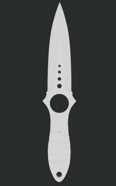 Mô hình dao Skeleton Knife CS:GO - File in 3D đẹp mắt - Image 3