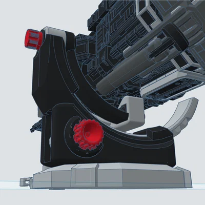 Đế xoay Gimbal cho mô hình tàu Rocinante/Tachi