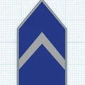 Mô hình 3D phù hiệu cấp bậc sĩ quan không quân (Cadet Officer Ranks) - Thumbnail 4