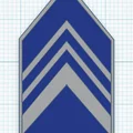 Mô hình 3D phù hiệu cấp bậc sĩ quan không quân (Cadet Officer Ranks) - Thumbnail 6