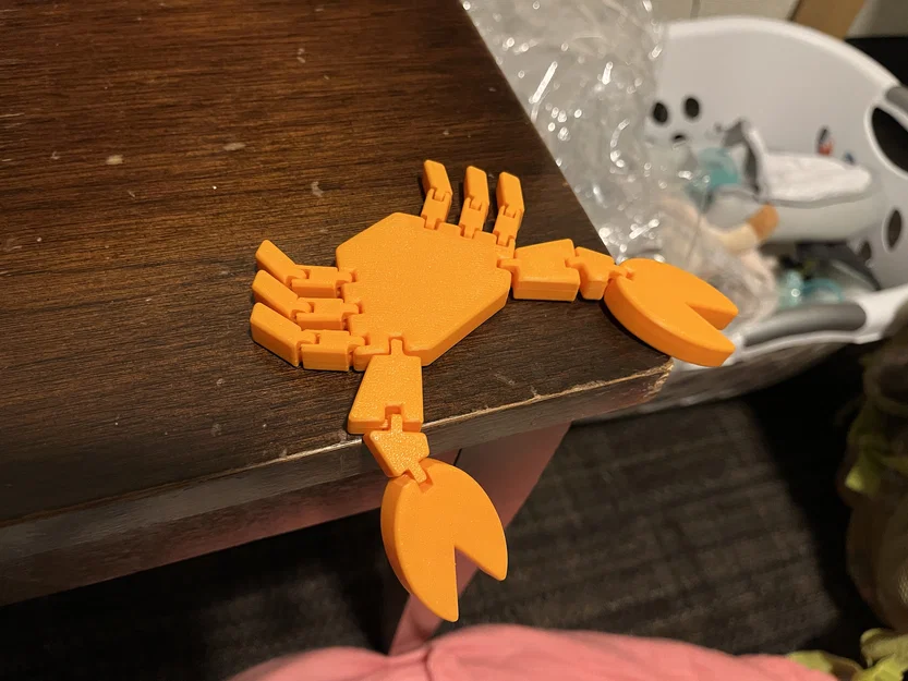 Mô hình cua khớp nối 3D - Đồ chơi xả stress độc đáo - Image 3