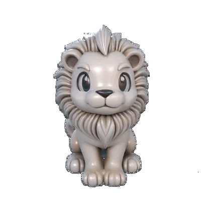 Mô hình chú sư tử (Cute Lion) dễ thương cho máy in 3D