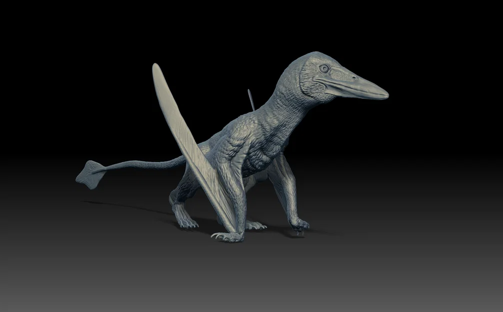 Mô hình thằn lằn bay Prenondactylus 1:1 chi tiết cho máy in 3D - Image 1