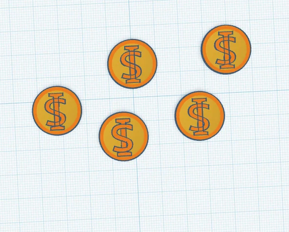 Bộ sưu tập tiền xu vàng (Gold Coins) mô hình in 3D độc đáo - Image 1