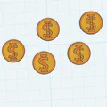 Bộ sưu tập tiền xu vàng (Gold Coins) mô hình in 3D độc đáo - Thumbnail 1