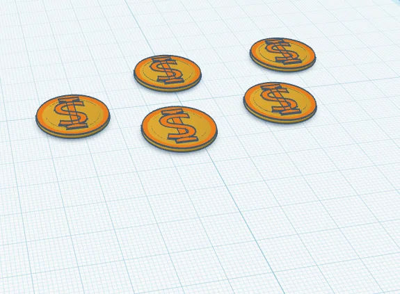 Bộ sưu tập tiền xu vàng (Gold Coins) mô hình in 3D độc đáo - Image 2