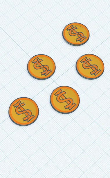 Bộ sưu tập tiền xu vàng (Gold Coins) mô hình in 3D độc đáo - Image 3