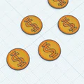 Bộ sưu tập tiền xu vàng (Gold Coins) mô hình in 3D độc đáo - Thumbnail 3