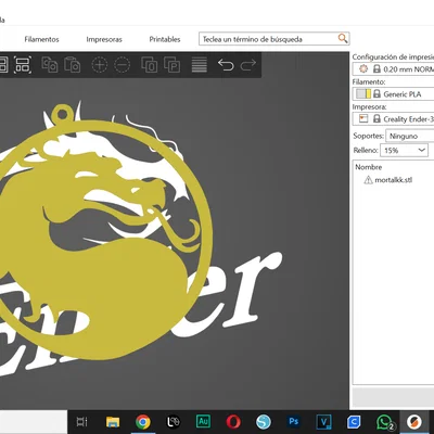 Móc khóa hình rồng Mortal Kombat - File in 3D độc đáo