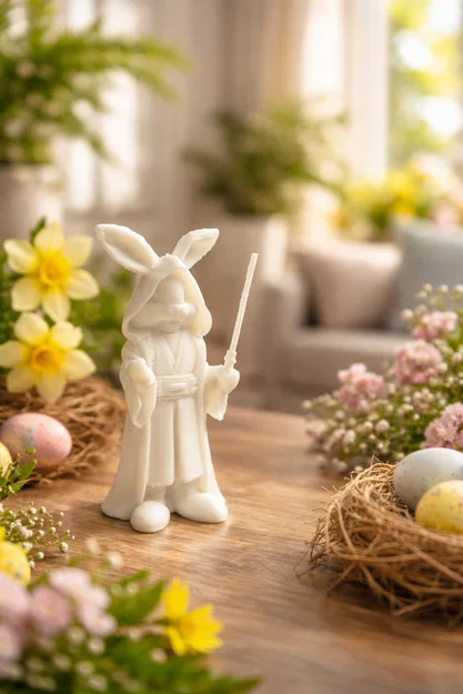 Mô hình thỏ Jedi (Jedi bunny) 3D độc đáo cho ngày lễ Phục sinh - Image 1