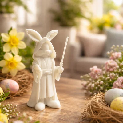 Mô hình thỏ Jedi (Jedi bunny) 3D độc đáo cho ngày lễ Phục sinh