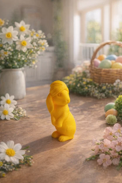 Mô hình chú thỏ Phục sinh đáng yêu (Cute Easter Bunny) in 3D - Image 1