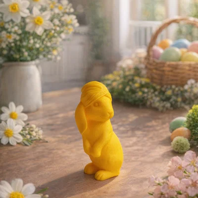Mô hình chú thỏ Phục sinh đáng yêu (Cute Easter Bunny) in 3D